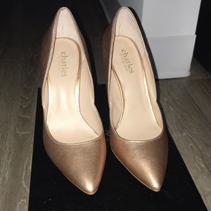 Rose gold heels